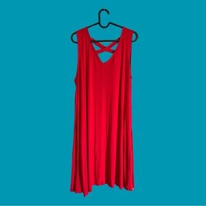 Style & Co. Bold Red Loose Dress